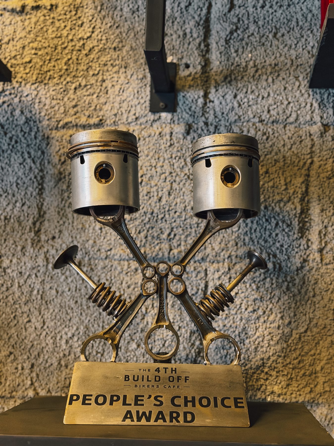 People's Choice award with piston trophy design
