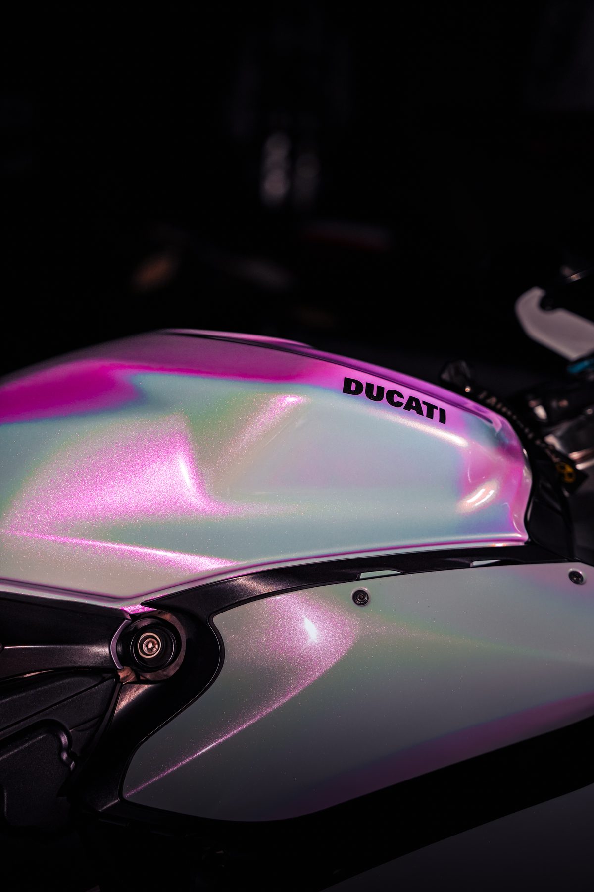 Ducati tank detail